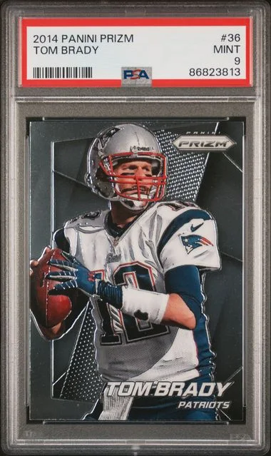 2014 Panini Prizm Tom Brady Red/White/Blue Prizm #36 card image