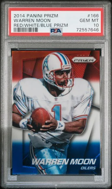 2014 Panini Prizm Warren Moon NFL Shield Prizm #166 card image