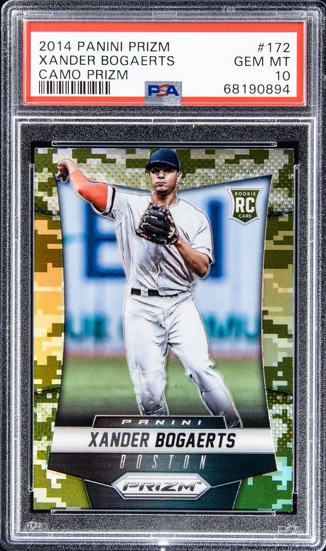 2014 Panini Prizm Xander Bogaerts Camo Prizm #172 card image