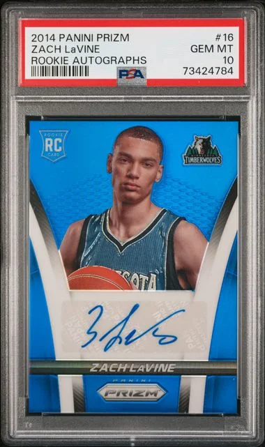 2014 Panini Prizm Zach Lavine Autograph #16 card image