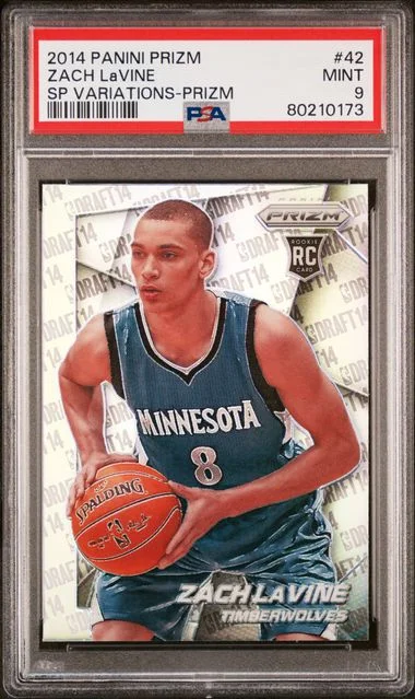 2014 Panini Prizm Zach Lavine SP Variations Prizm #42 card image