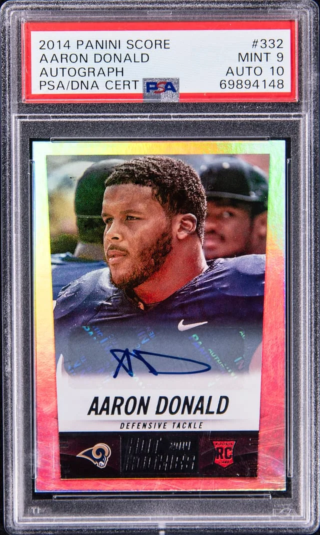 2014 Panini Score Aaron Donald Autograph #332 card image