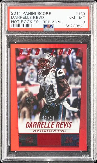 2014 Panini Score Darrelle Revis Hot Rookies-Red Zone #133 card image
