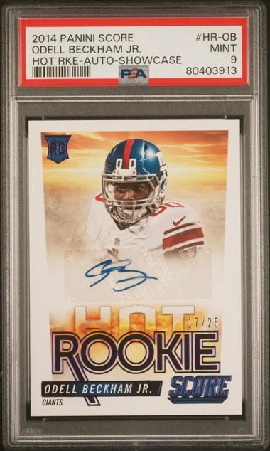 2014 Panini Score Odell Beckham Jr. Hot Rookies Autograph-Showcase #HR-OB card image
