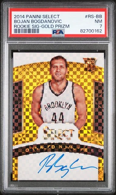 2014 Panini Select Bojan Bogdanovic Signatures Gold Prizm #RS-BB card image