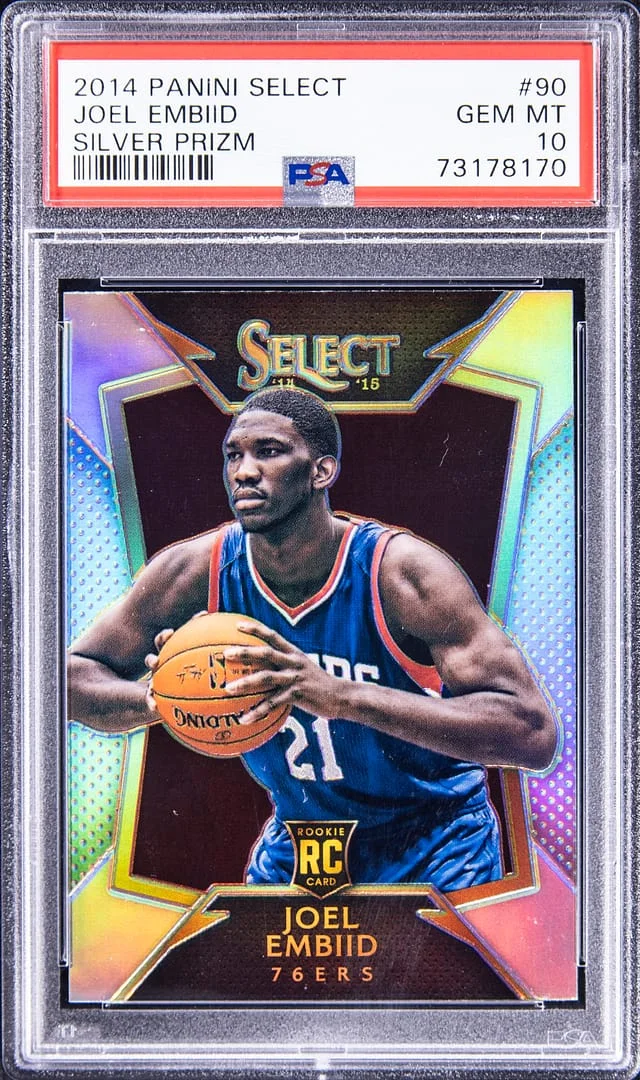 2014 Panini Select Joel Embiid Silver Prizm #90 card image