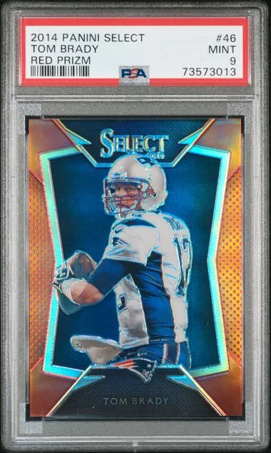 2014 Panini Select Tom Brady Red Prizm #46 card image