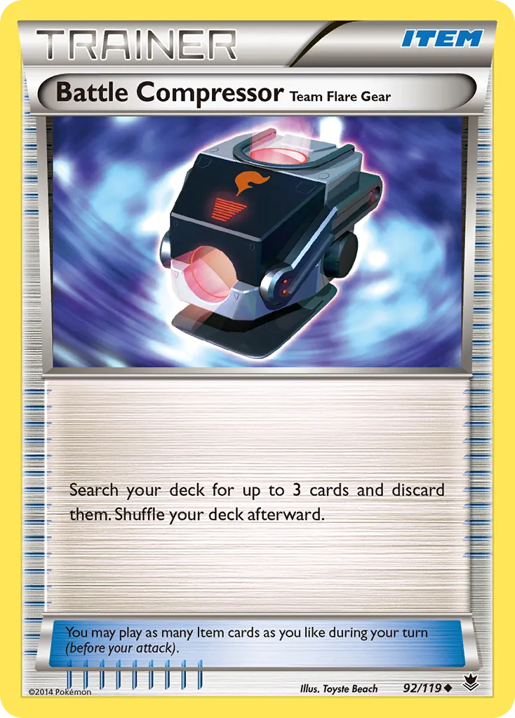 2014 Phantom Forces Battle Compressor Team Flare Gear Uncommon #092/119 Uncommon card image
