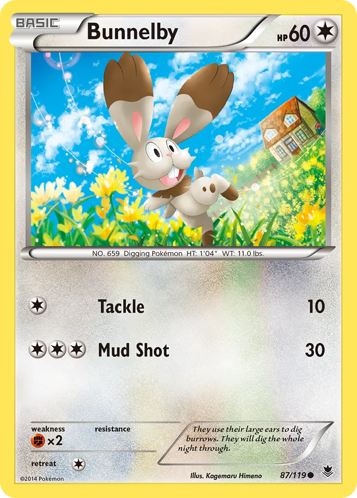2014 Phantom Forces Bunnelby Common #087/119 Common card image