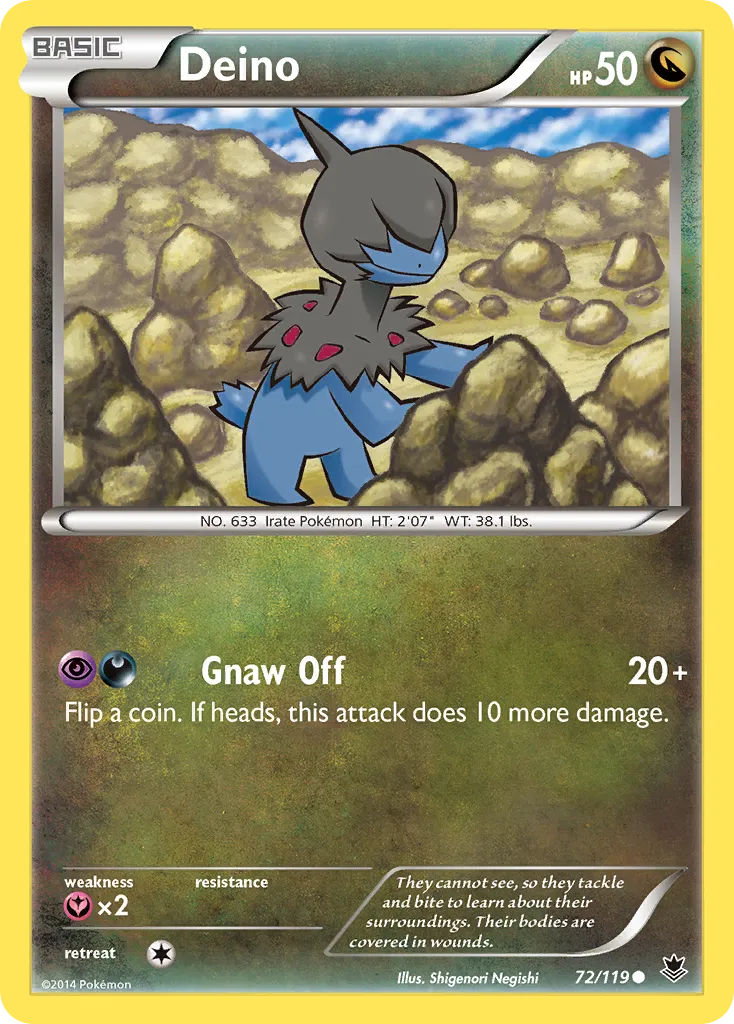 2014 Phantom Forces Deino Common #072/119 Common card image