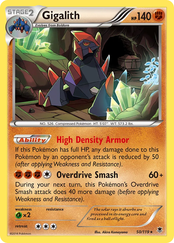 2014 Phantom Forces Gigalith Rare Holo #050/119 Rare Holo card image
