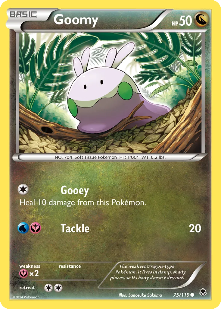 2014 Phantom Forces Goomy Common #075/119 Common card image