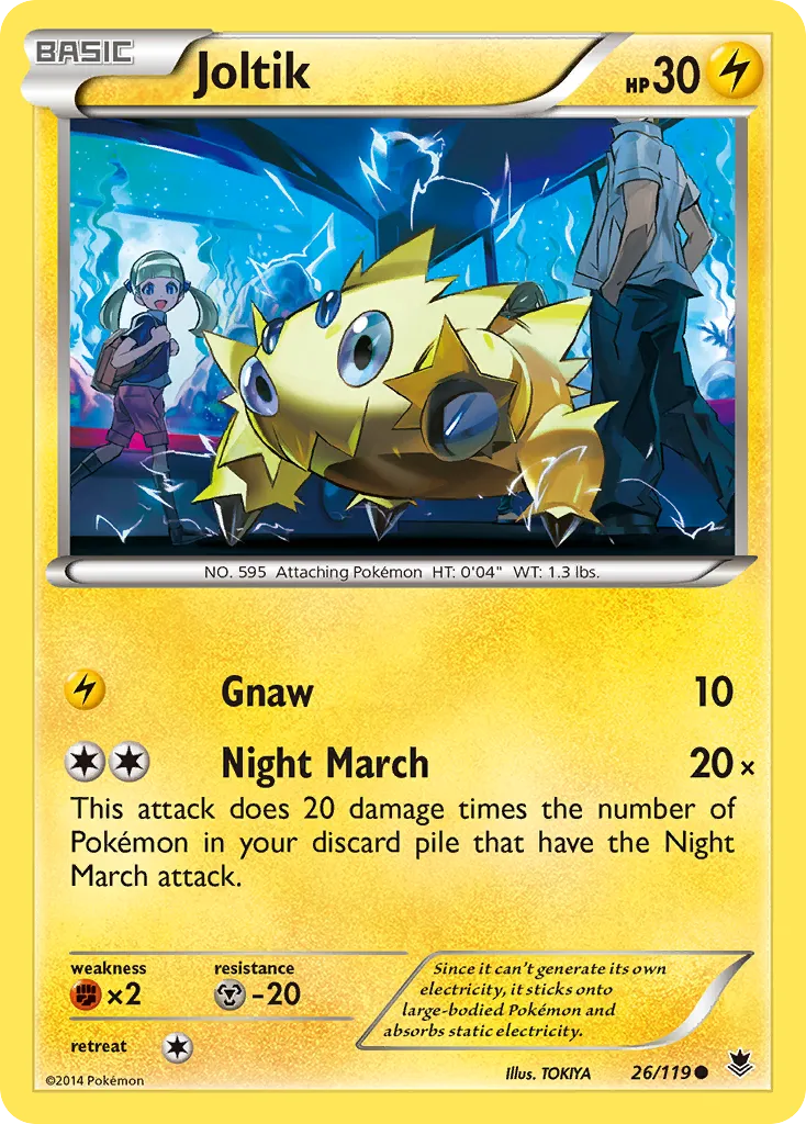 2014 Phantom Forces Joltik Common #026/119 Common card image