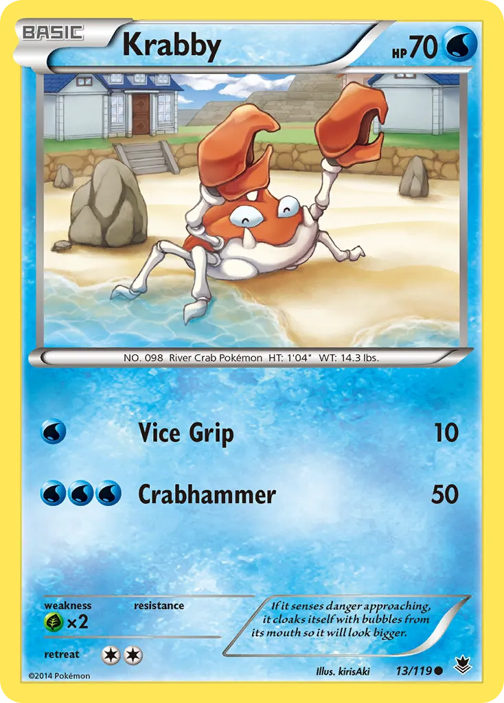 2014 Phantom Forces Krabby Common #013/119 Common card image