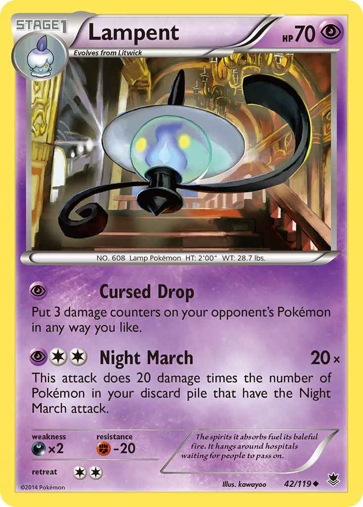 2014 Phantom Forces Lampent Uncommon #042/119 Uncommon card image
