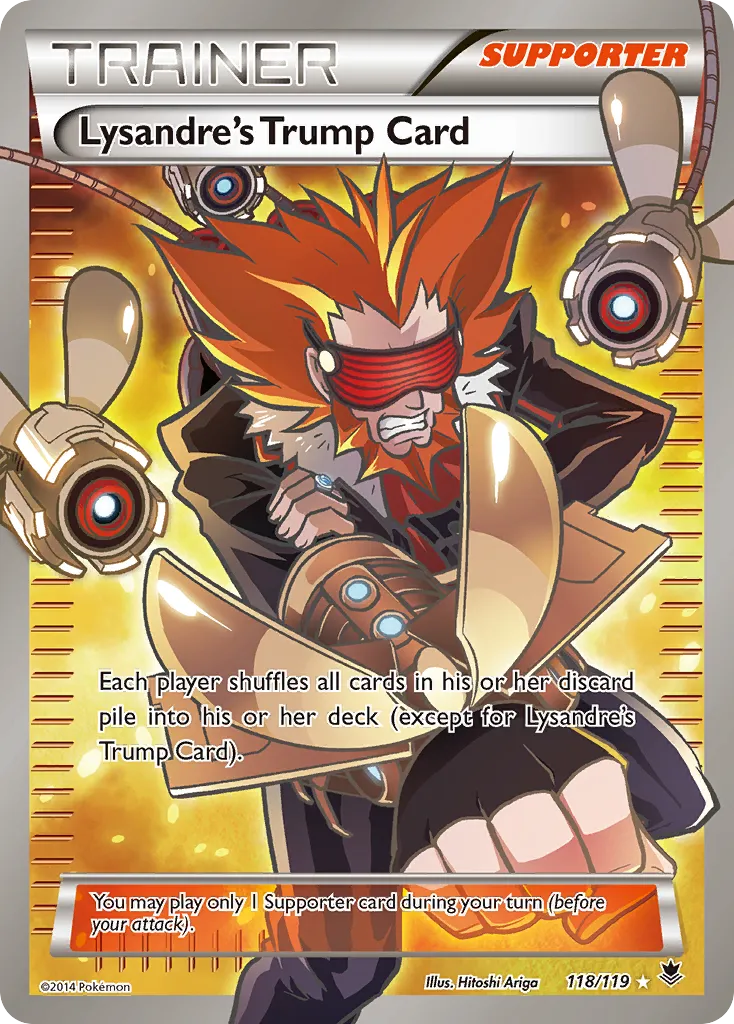 2014 Phantom Forces Lysandre's Trump Card #118/119 Rare Ultra card image