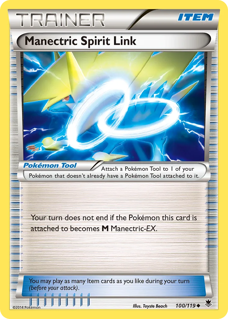 2014 Phantom Forces Manectric Spirit Link Uncommon #100/119 Uncommon card image