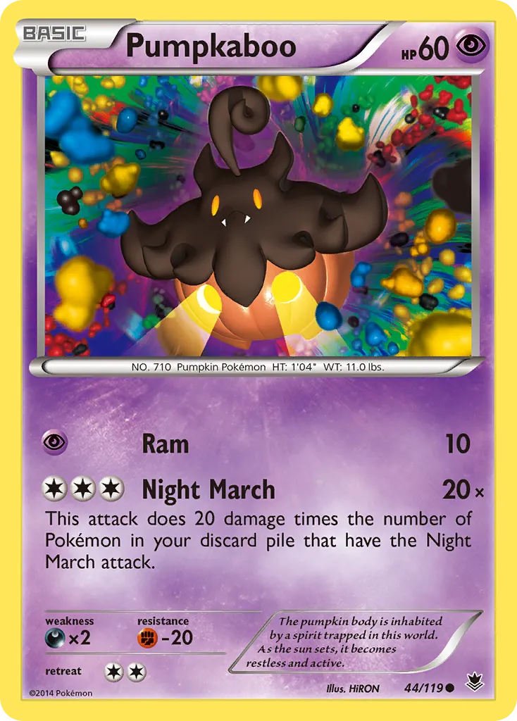 2014 Phantom Forces Pumpkaboo Common #044/119 Common card image