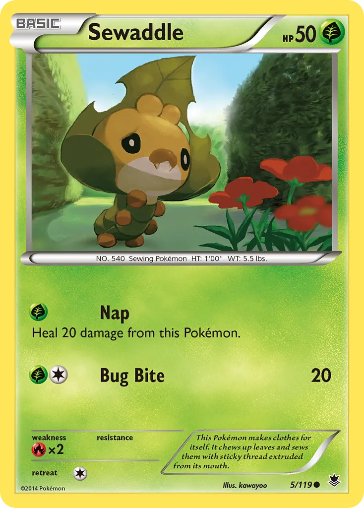 2014 Phantom Forces Sewaddle #005/119 Common card image