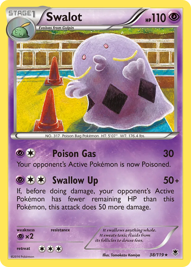 2014 Phantom Forces Swalot Rare #038/119 Rare card image