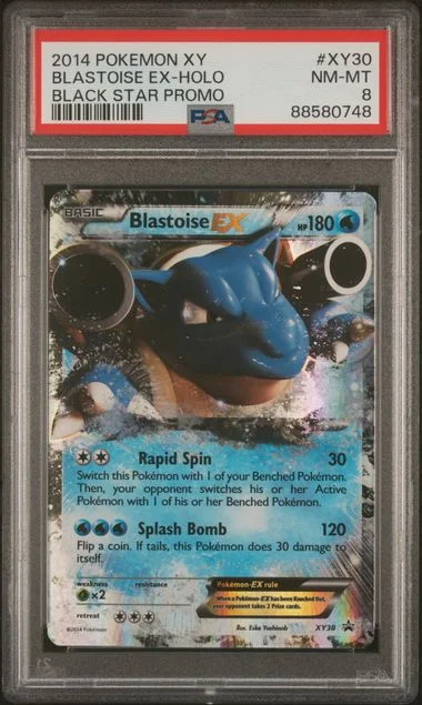 2014 Pokemon Xy Black Star Promo Blastoise Ex-Holo #XY30 card image