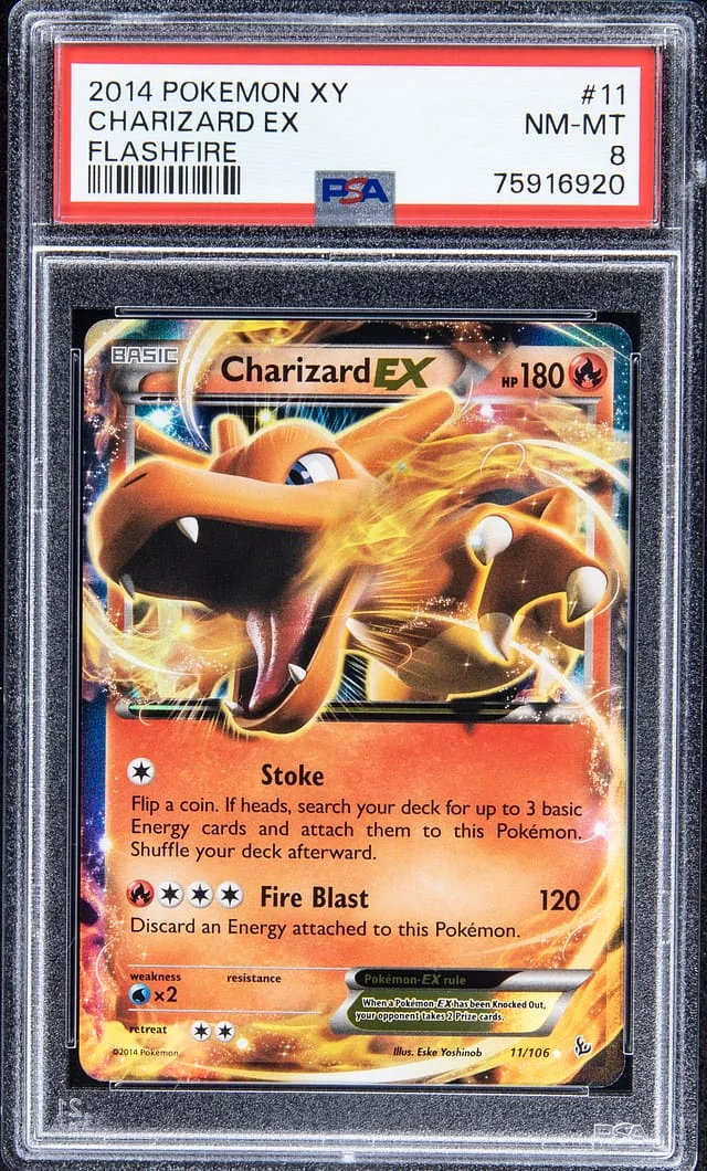 2014 Pokemon XY Flashfire Charizard EX #11 card image