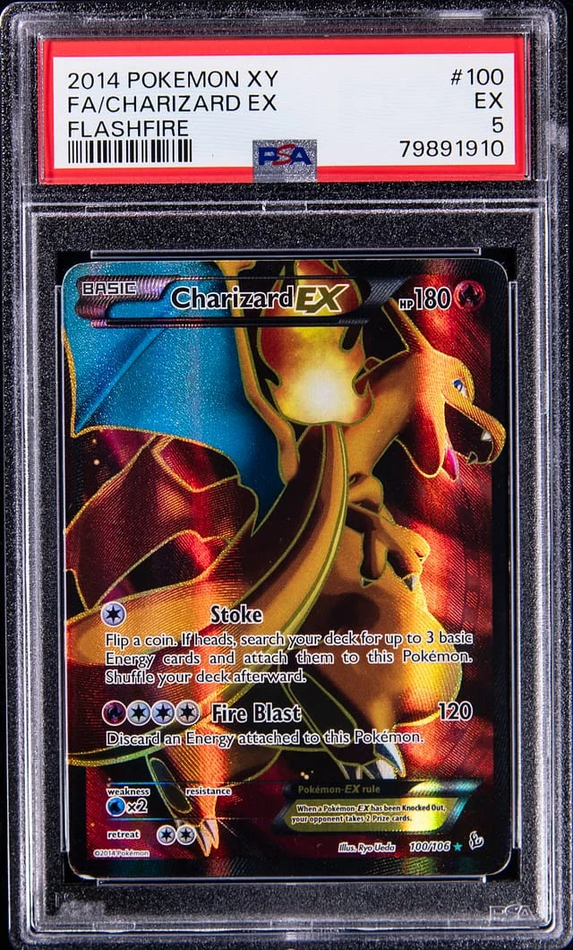 2014 Pokemon Xy Flashfire Full Art/Charizard Ex #100 card image