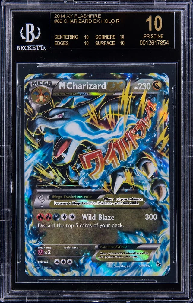 2014 Pokemon XY Flashfire Holo Charizard EX #69 card image