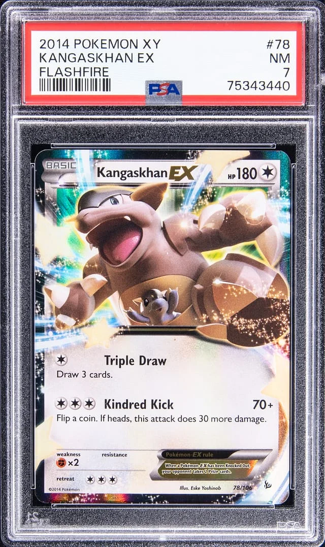 2014 Pokemon XY Flashfire Kangaskhan EX #78 card image