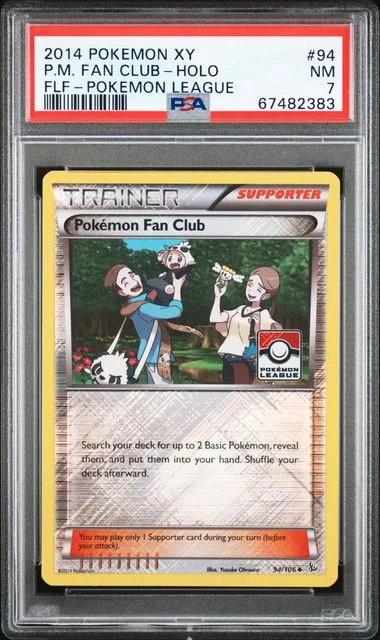 2014 Pokemon XY Flashfire Pokemon League Holofoil Pokemon Fan Club #94 card image