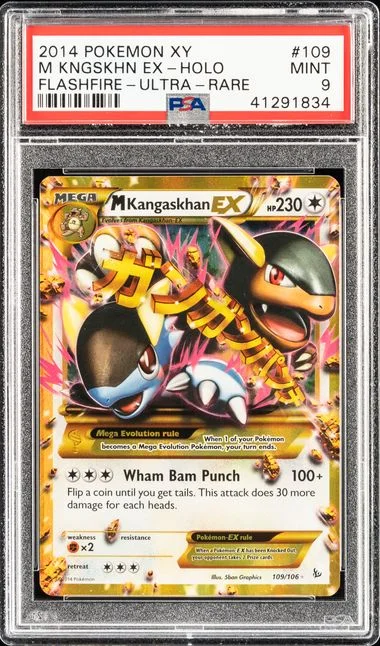 2014 Pokemon Xy Flashfire Ultra Rare M Kangaskhan Ex #109 card image