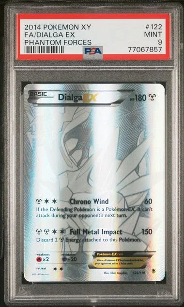 2014 Pokemon XY Phantom Forces Full Art Dialga EX #122 card image
