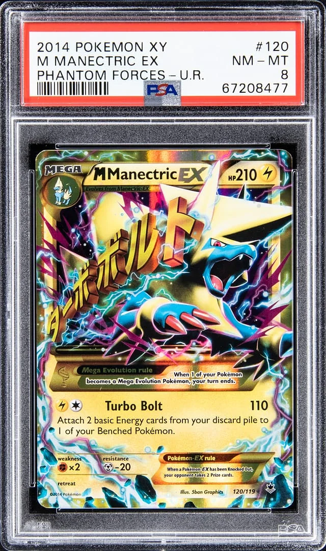2014 Pokemon XY Phantom Forces U.R. Holofoil M Manectric #120 card image