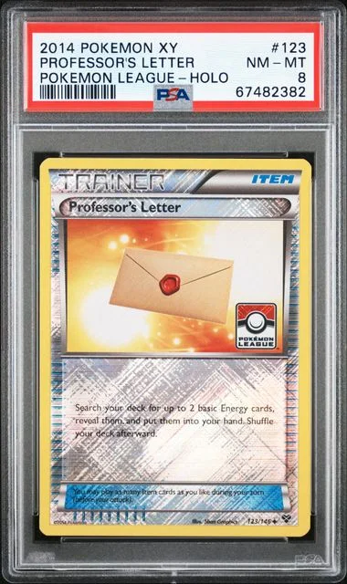 2014 Pokemon XY Pokemon League Holofoil Professor's #123 card image