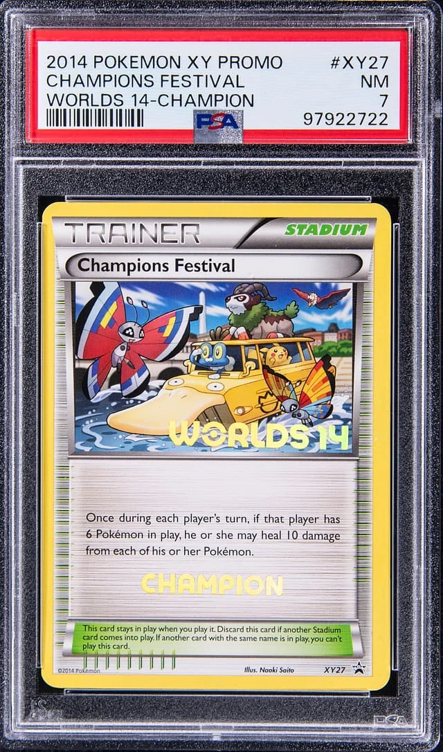 2014 Pokemon XY Promo Worlds '14 Champion Champions Festival #XY27 card image