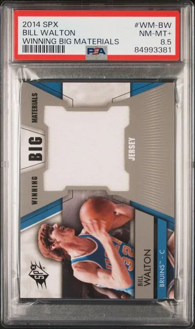 2014 SPx Bill Walton Winning Big Materials #WM-BW card image