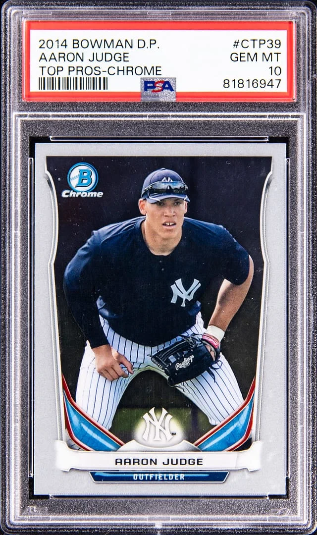 2014 Topps Aaron Judge Bowman Draft Picks Top Prospects Pros-Chrome #CTP-39 card image