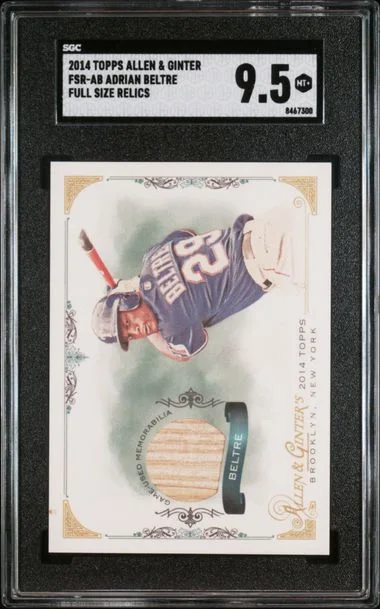 2014 Topps Allen & Ginter Adrian Beltre Game-Used Full Size Relics #FSR-AB card image