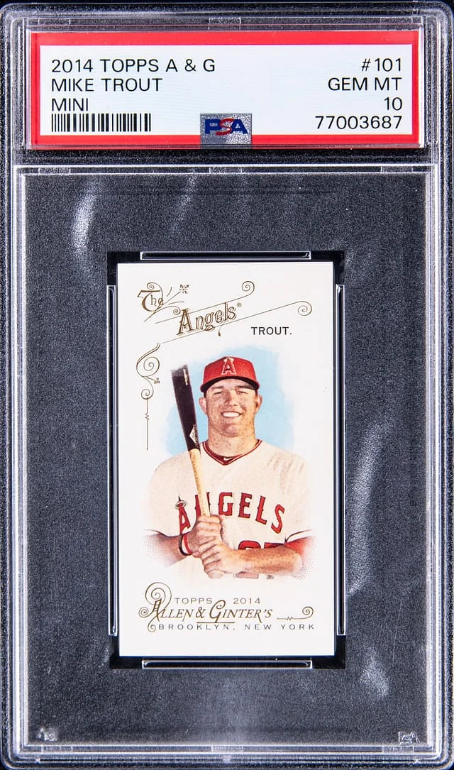 2014 Topps Allen & Ginter Mike Trout Mini #101 card image
