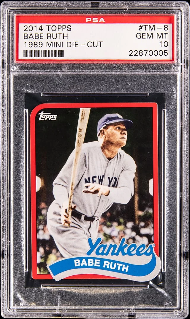 2014 Topps Babe Ruth 1989 Mini Die Cut #TM-8 card image