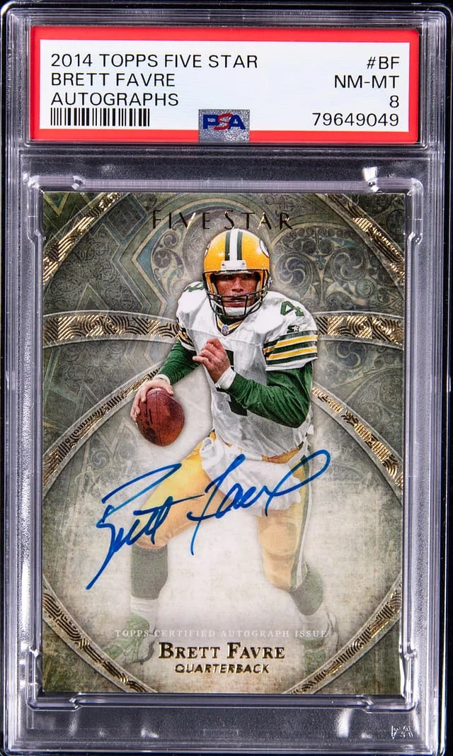2014 Topps Brett Favre Five Star Autograph #FSA-BF card image