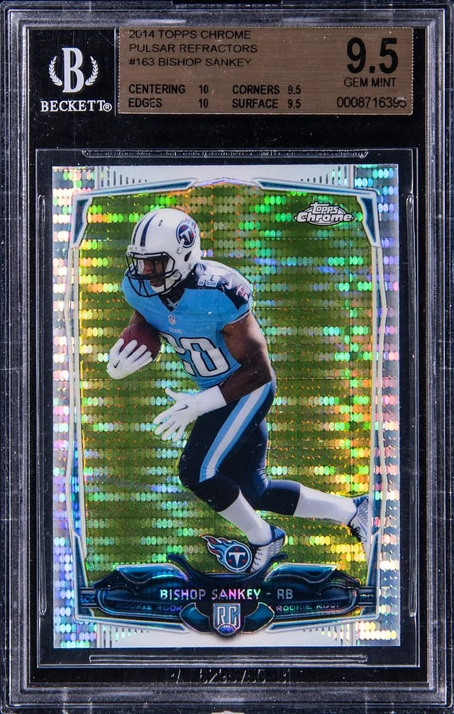 2014 Topps Chrome Bishop Sankey Pulsar Refractors #163 card image