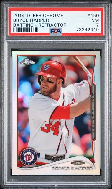 2014 Topps Chrome Bryce Harper Refractor #150 card image