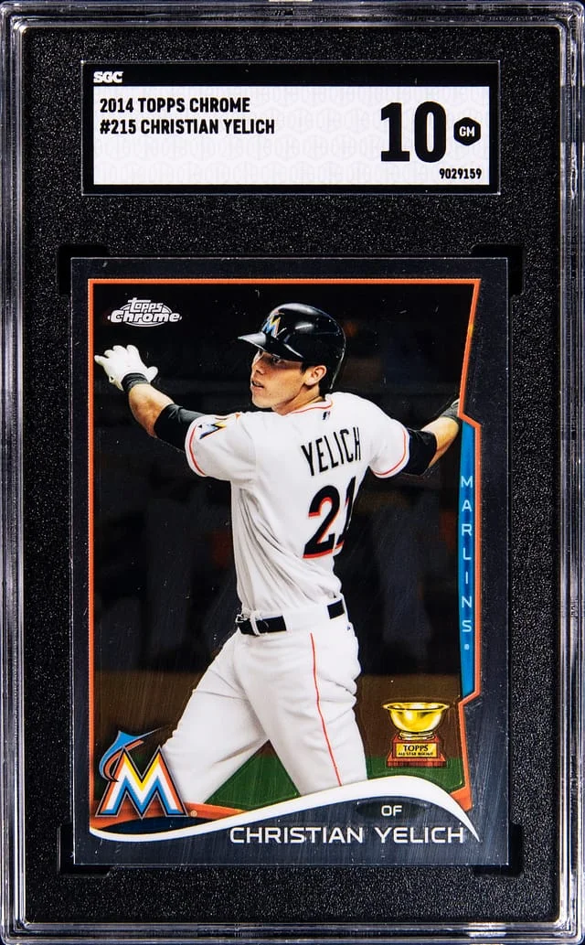 2014 Topps Chrome Christian Yelich #215 card image