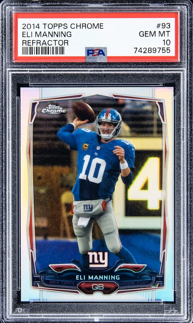 2014 Topps Chrome Eli Manning Refractor #93 card image