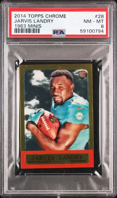 2014 Topps Chrome Jarvis Landry 1963 Minis #28 card image