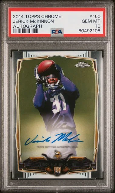 2014 Topps Chrome Jerick Mckinnon Autograph #160 card image