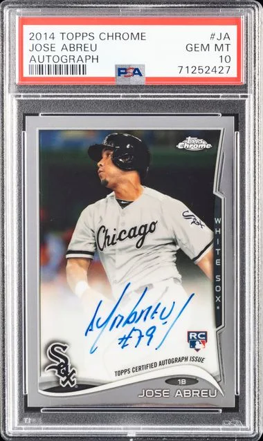 2014 Topps Chrome Jose Abreu Autograph #JA card image
