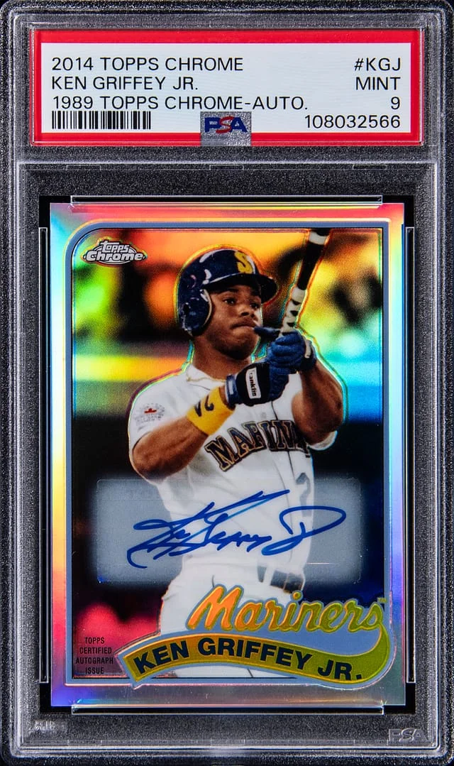 2014 Topps Chrome Ken Griffey Jr. 1989 Topps Chrome Autograph #89TC-KGJ card image