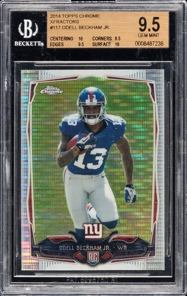 2014 Topps Chrome Odell Beckham Jr. Facing Forward-Pulsar Refractor #117 card image